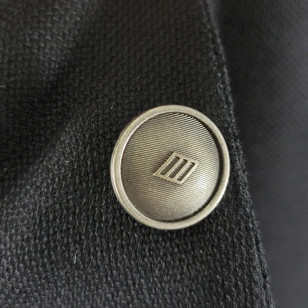Joseph Abboud Reda Men's Sport Coat Blazer‎ Two Button Black Wool 52R